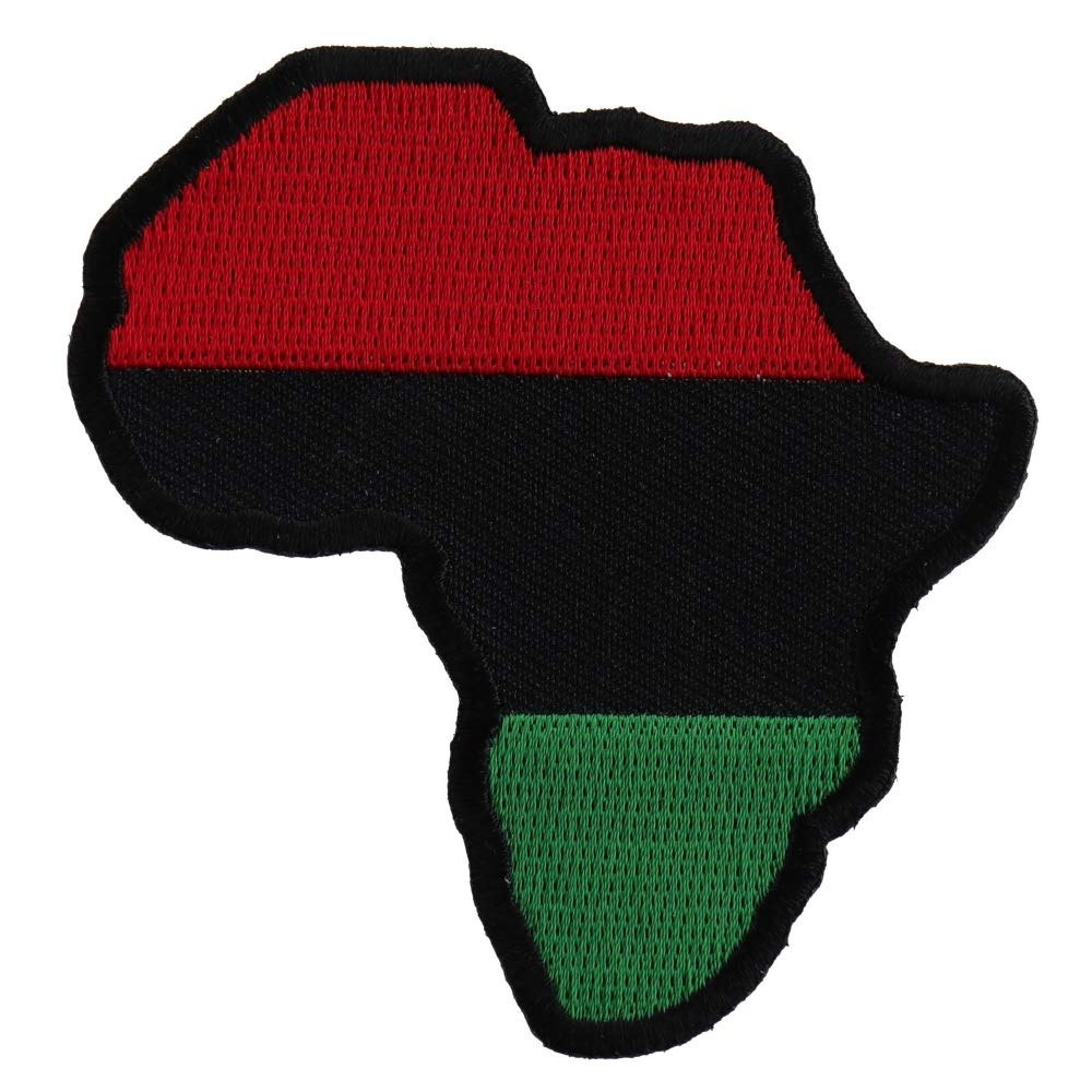 African Map Patch - Visibly Black