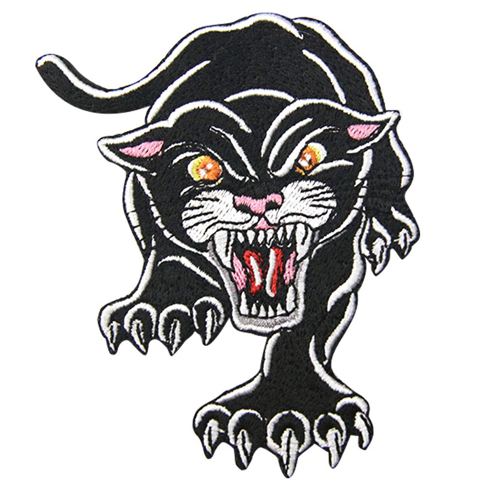 Angry Panther Patch - Visibly Black