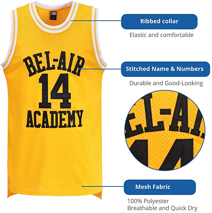 Bel Air Academy Jersey - The Fresh Prince | Visibly Black 3XL