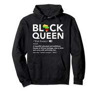 Black Queen Definition Hoodie - Visibly Black