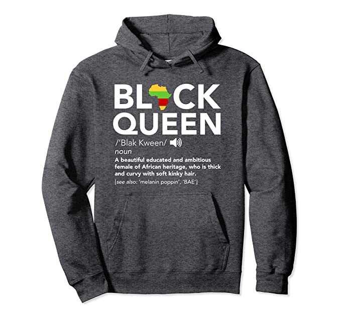 Black Queen Definition Hoodie - Visibly Black