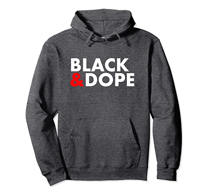 Black and Dope Hoodie - Visibly Black