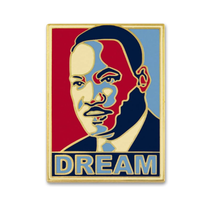 MLK Pin - Visibly Black