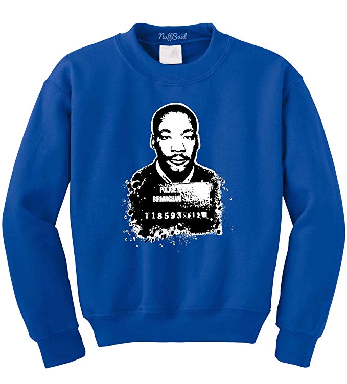 MLK Civil Rights Men's Sweatshirt - Visibly Black
