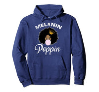 Melanin Poppin Hoodie - Visibly Black