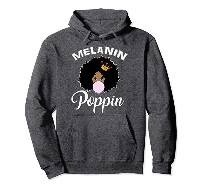 Melanin Poppin Hoodie - Visibly Black