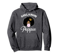 Melanin Poppin Hoodie - Visibly Black