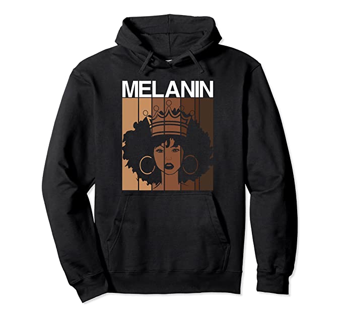Melanin Queen Hoodie - Visibly Black