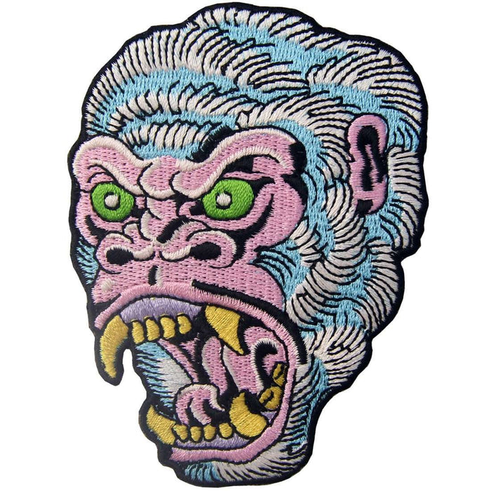 Roaring Gorilla Patch - Visibly Black