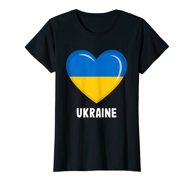 Ukraine Heart Women's Tee