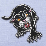 Angry Panther Patch - Visibly Black