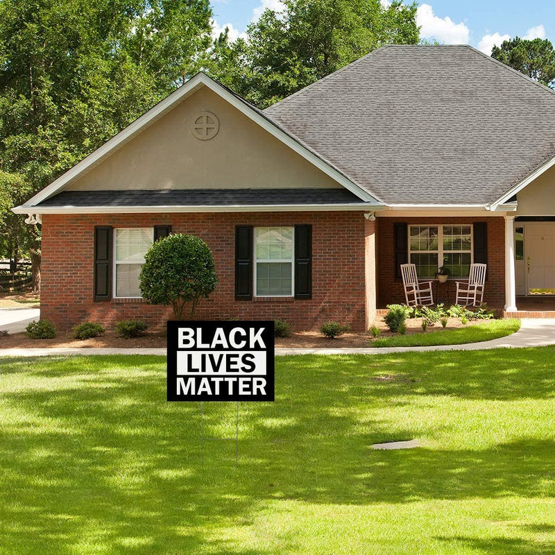 BLM Black Yard Sign