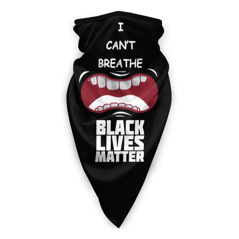 BLM I Can't Breathe Full Neck Gaiter