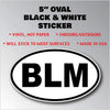 BLM Oval Sticker