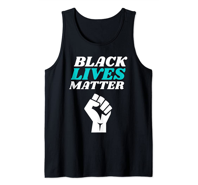 BLM Teal Men's Tank