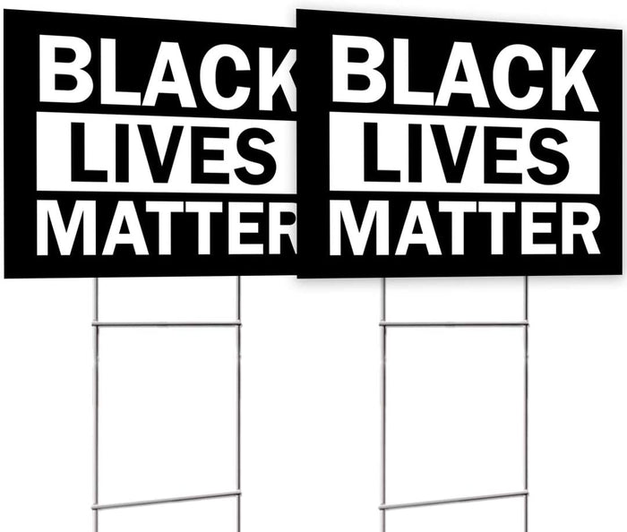 BLM Black Yard Sign