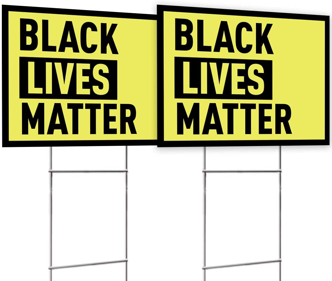 Black Lives Matter Yard Sign - Black Owned Business | Visibly Black