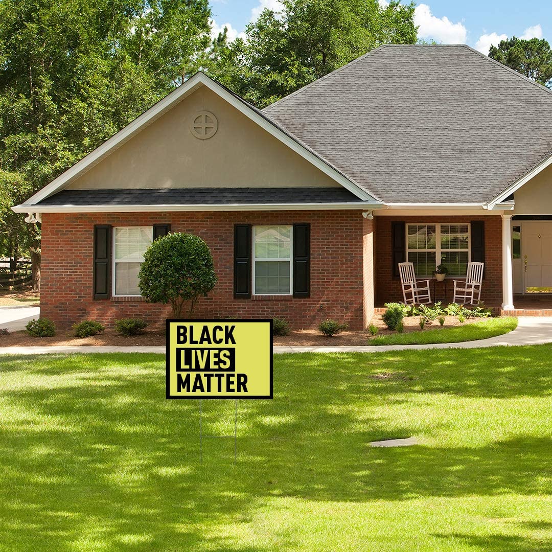 BLM Yellow Yard Sign