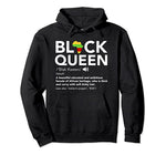 Black Queen Definition Hoodie - Visibly Black 