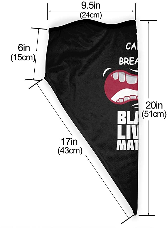 BLM I Can't Breathe Full Neck Gaiter