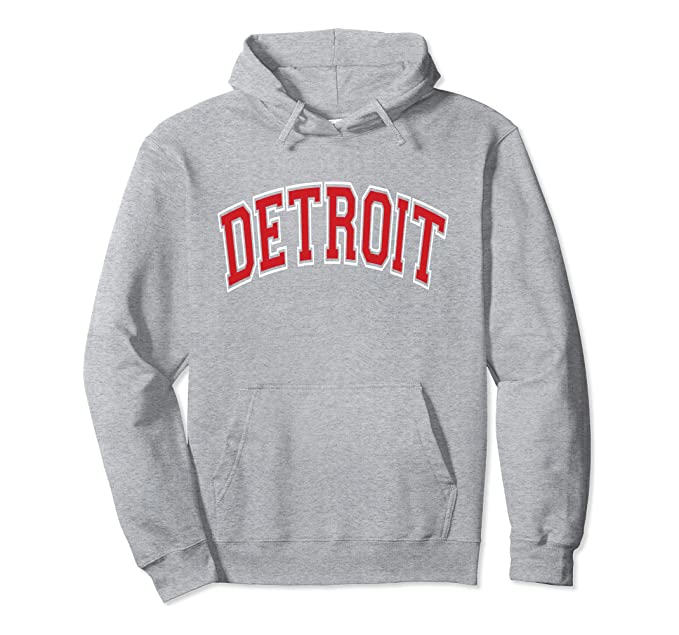Detroit Red Letter Hoodie