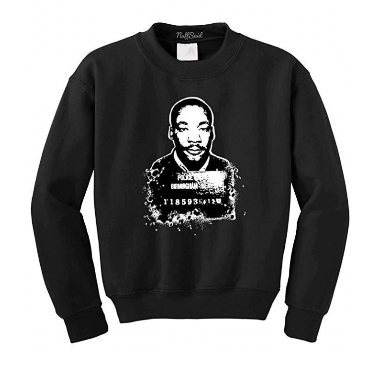 MLK Civil Rights Men s Sweatshirt Visibly Black