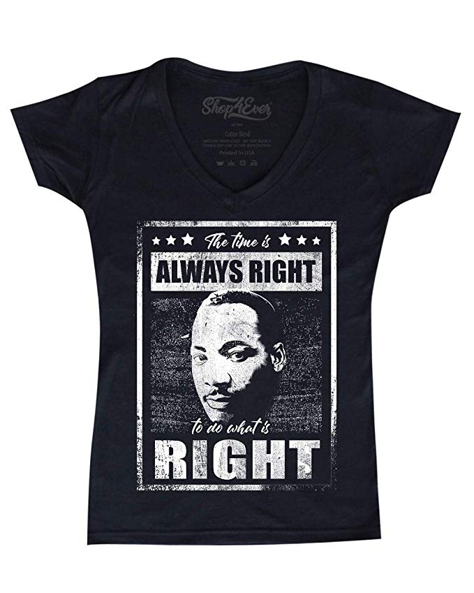 MLK Always Right Tee - Visibly Black