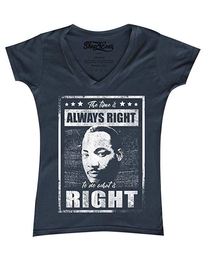 MLK Always Right Tee - Visibly Black