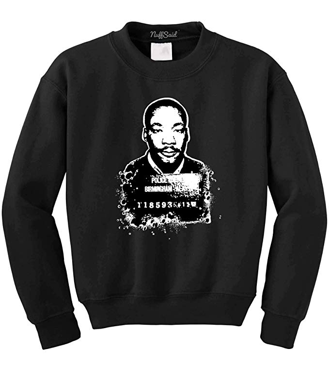 MLK Civil Rights Men's Sweatshirt - Visibly Black