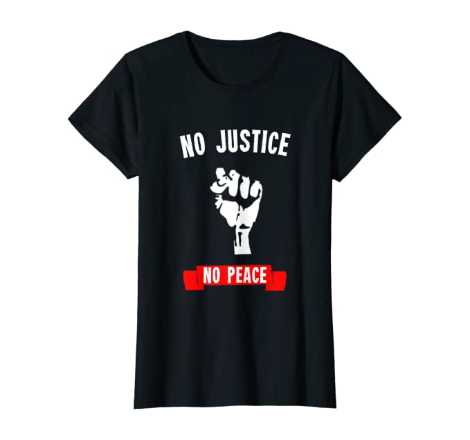 No Peace Power Tee - Visibly Black