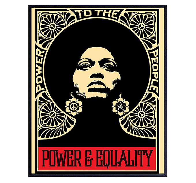 Black Lives Matter Poster Power & Equality Poster – Visibly Black