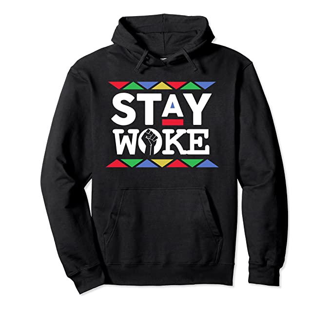 Stay Woke Hoodie - Visibly Black