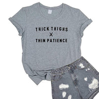 Thick Thighs Tee - Visibly Black