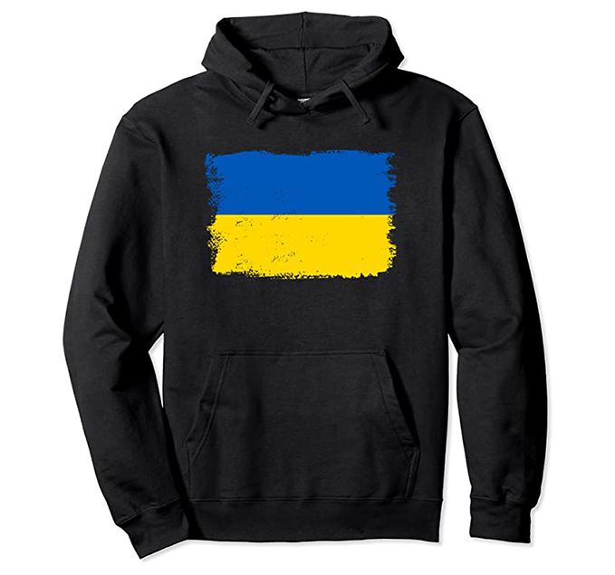 Ukraine Brush Flag Hoodie
