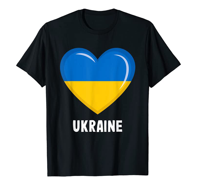 Ukraine Heart Men's Tee