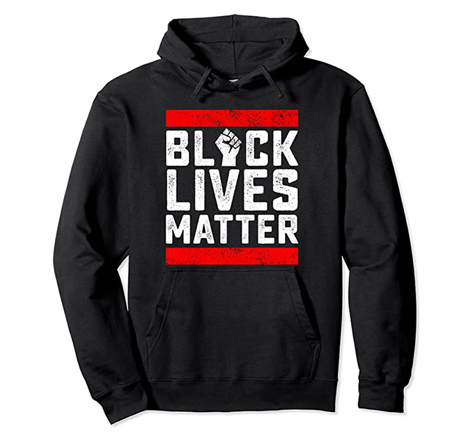 Black hoodie red lining shop
