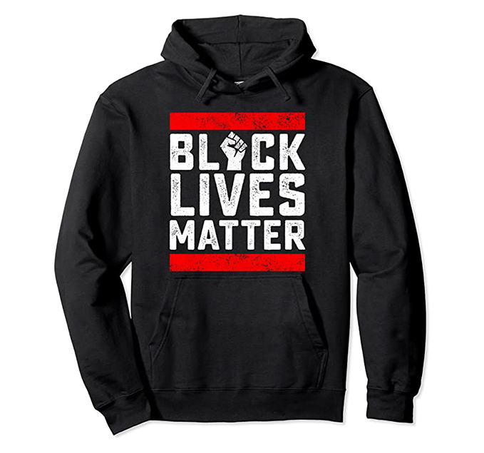 Black Lives Matter Red Line Hoodie